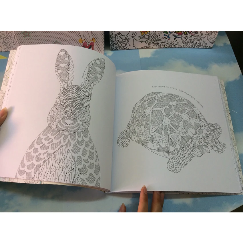 96 Page English Edition Animal Kingdom Coloring Book For Children Adults Relieve Stress Drawing Secret Garden Colouring Book 96 Page English Edition Animal Kingdom Coloring Book For Children Adults Relieve Stress Drawing Secret Garden Colouring Book