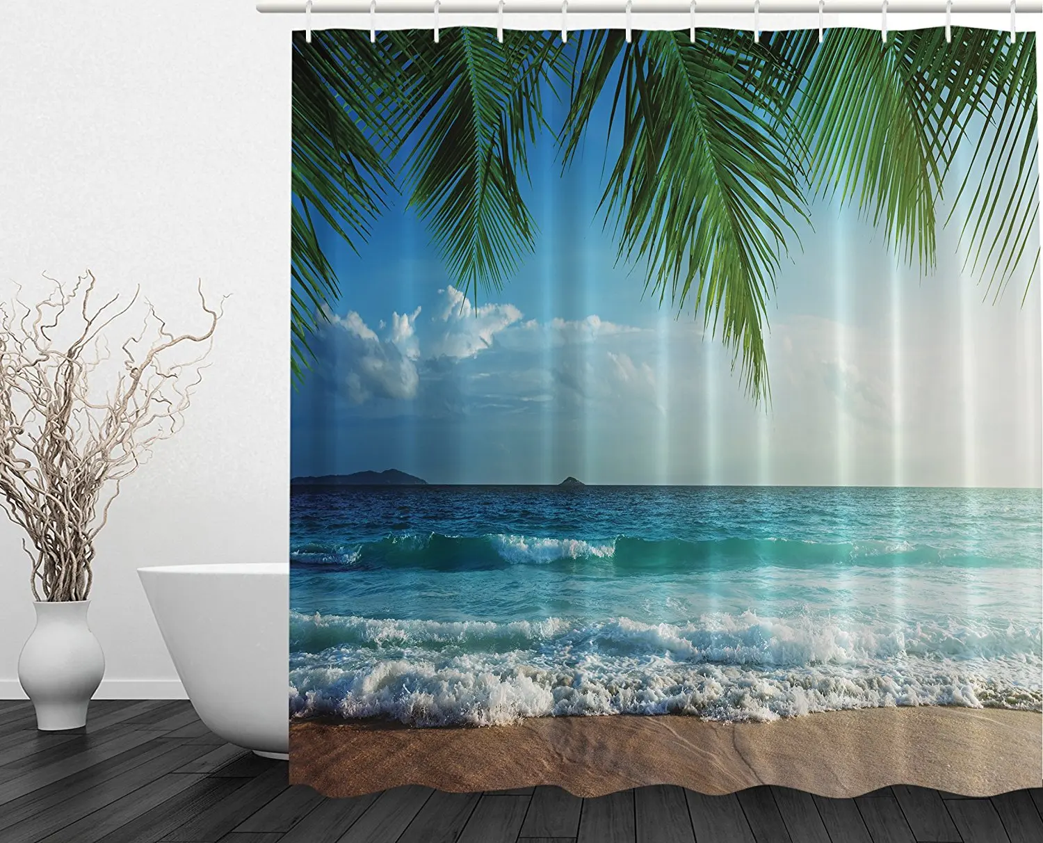 Us 16 8 30 Off Palms Ocean Tropical Island Beach Shower Curtain Decor Maldives Resolution Photography Leisure Traveler Explorer Print Fabric In Us 16 8 30 Off Palms Ocean Tropical Island Beach Shower Curtain Decor Maldives Resolution Photography Leisure Traveler Explorer Print Fabric In
