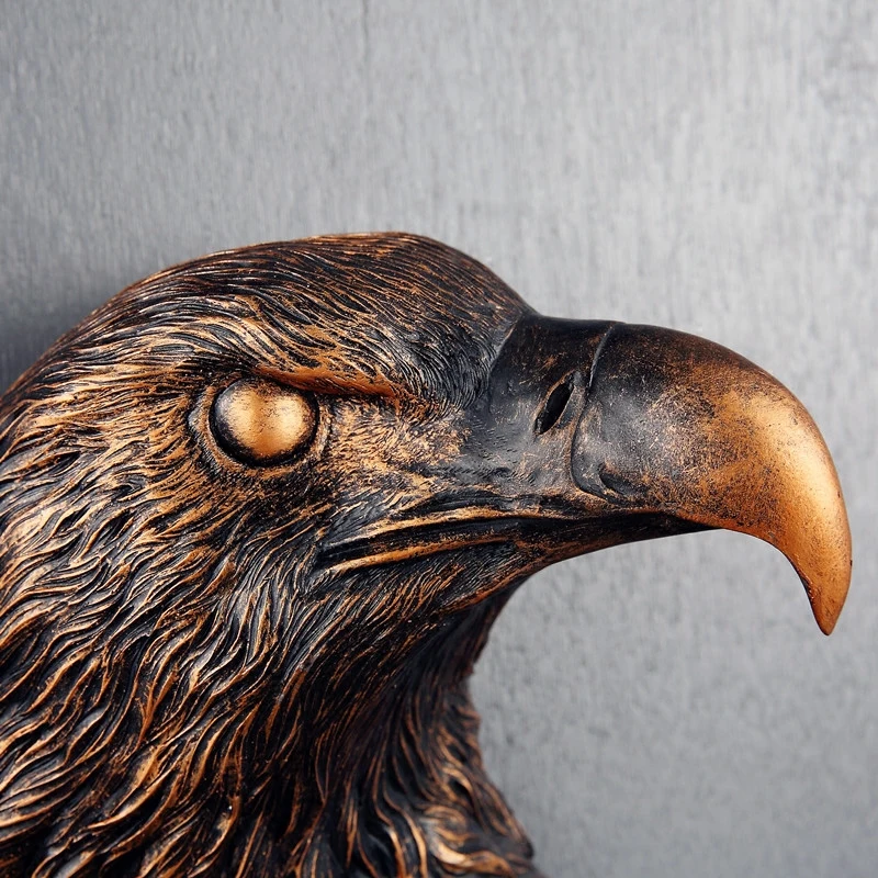 3D голова Орла в стиле ретро креативное украшение на стену из смолы украшения