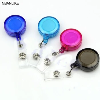 

Vorkin Random Color Retractable Card Badge Holder Key Chain Reels Keyring Clip Circular Pull Buckle Free Shipping