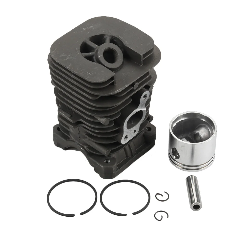 New 41mm Partner 350 351 370 390 420 Cylinder Head Kit Piston Rings Pins & Clips 530 01 25-52 chainsaw spares motosierra
