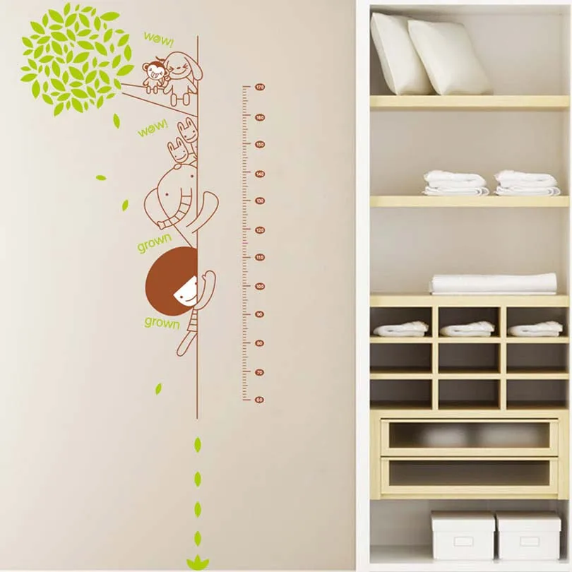 Variety of cartoon height wall stickers removable wall stickers