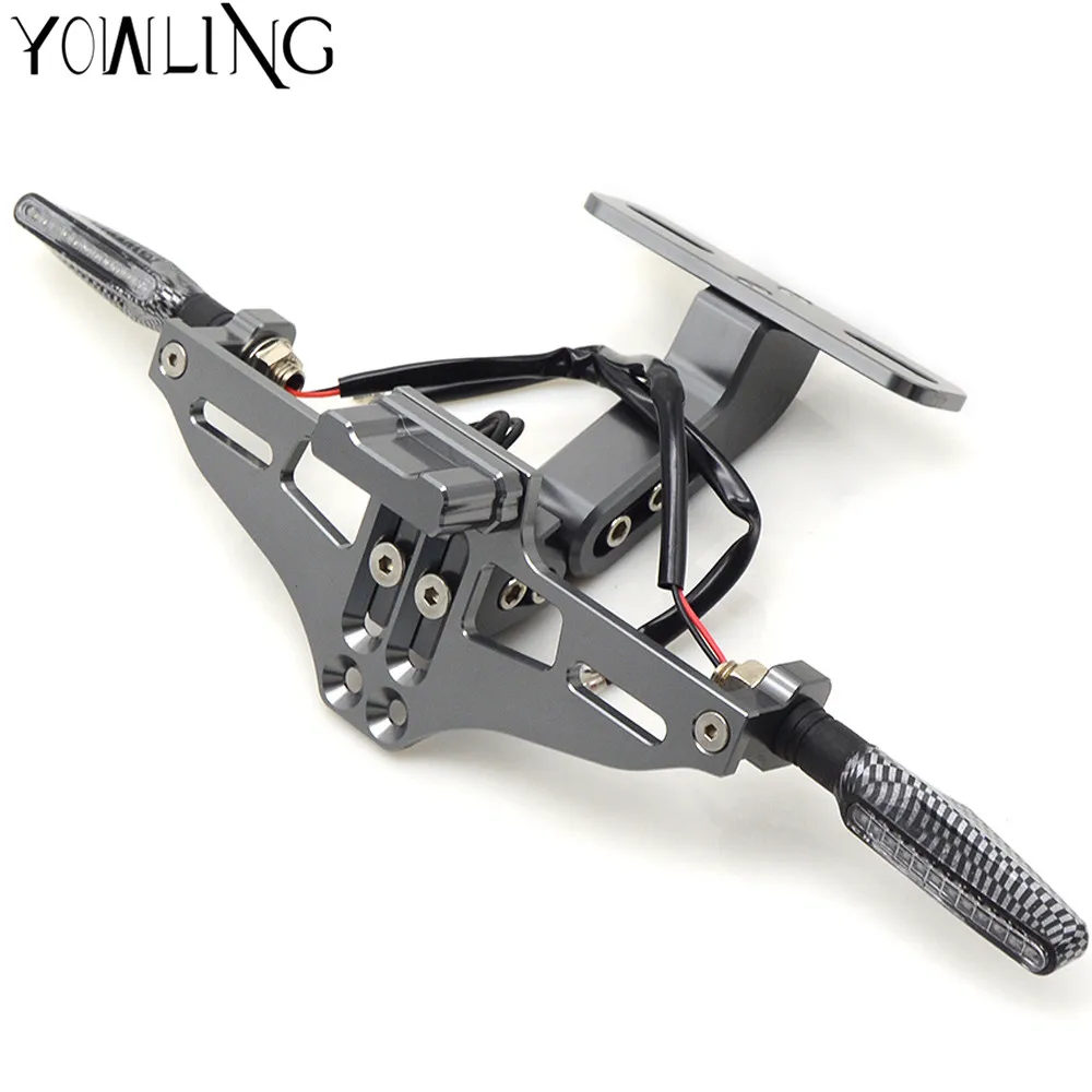 

Motorcycle Adjustable License Number Plate Frame Holder Bracket FOR suzuki GSXR1300 GSX1300R hayabusa KTM 1290 Super Adventure R