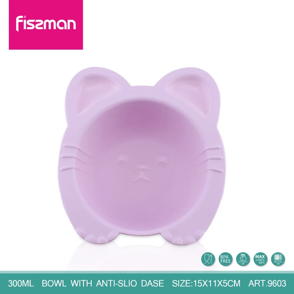 

FISSMAN Kids Children Tableware Feeding Bowl With Anti-slip base 300ML 100% Food Grade Silicone Bowls