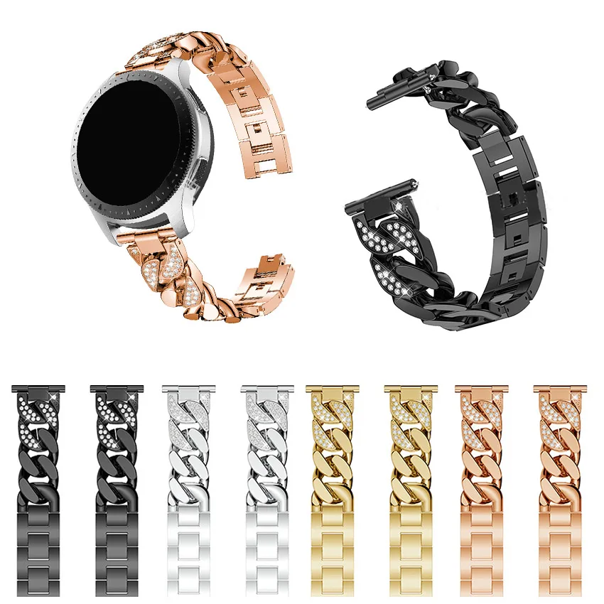 

22mm Stainless Steel Watch Band Strap For Samsung Gear smart Watch Link bracelet For Gear Replacement 46mm AW873