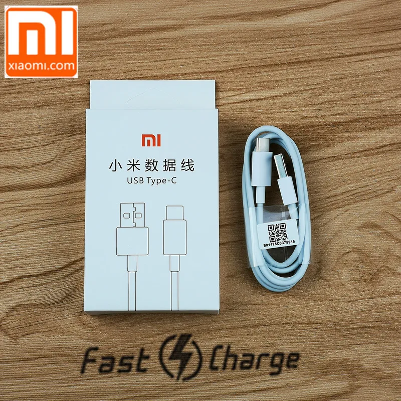 Оригинальный зарядный кабель xiaomi mi 8 lite Usb 3 1 Type C для быстрой зарядки mi8 a2 a1 se 6 6x mix 2