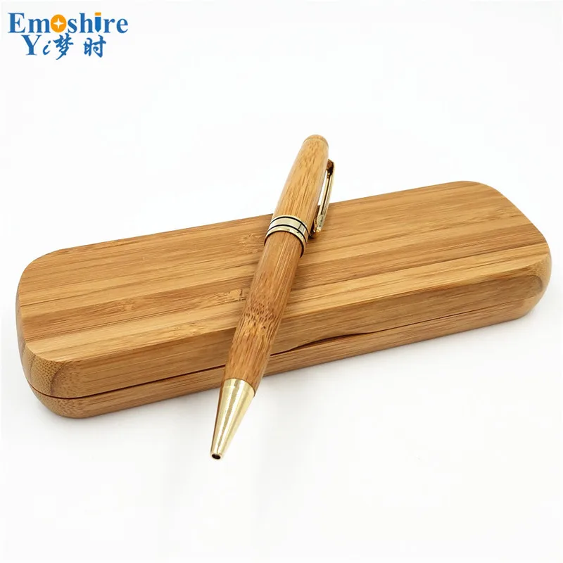 Emoshire Factory Outlet bamboo ball pen fine suit bamboo pencil case bamboo pen custom lettering custom (12)