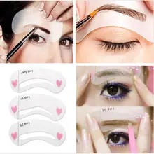 3 Styly zastřihování obočí malované modelu vzorníku Kit tvarování KUTILSTVÍ krása obočí šablona vzorník tvoří obočí stylingový nástroj