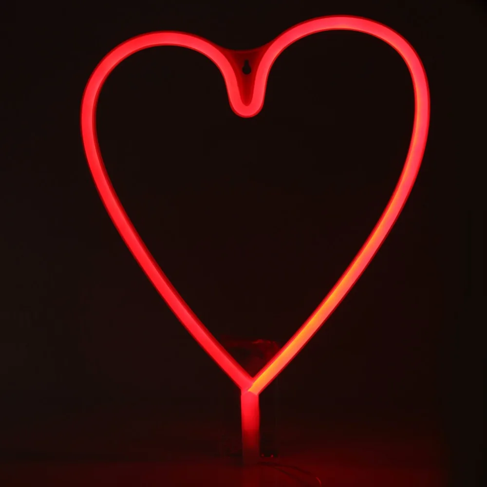 

USB LED Night Light Battery Neon Sign Night Light Home Table Lamp Shop/Wedding/Christmas Decor Lamp
