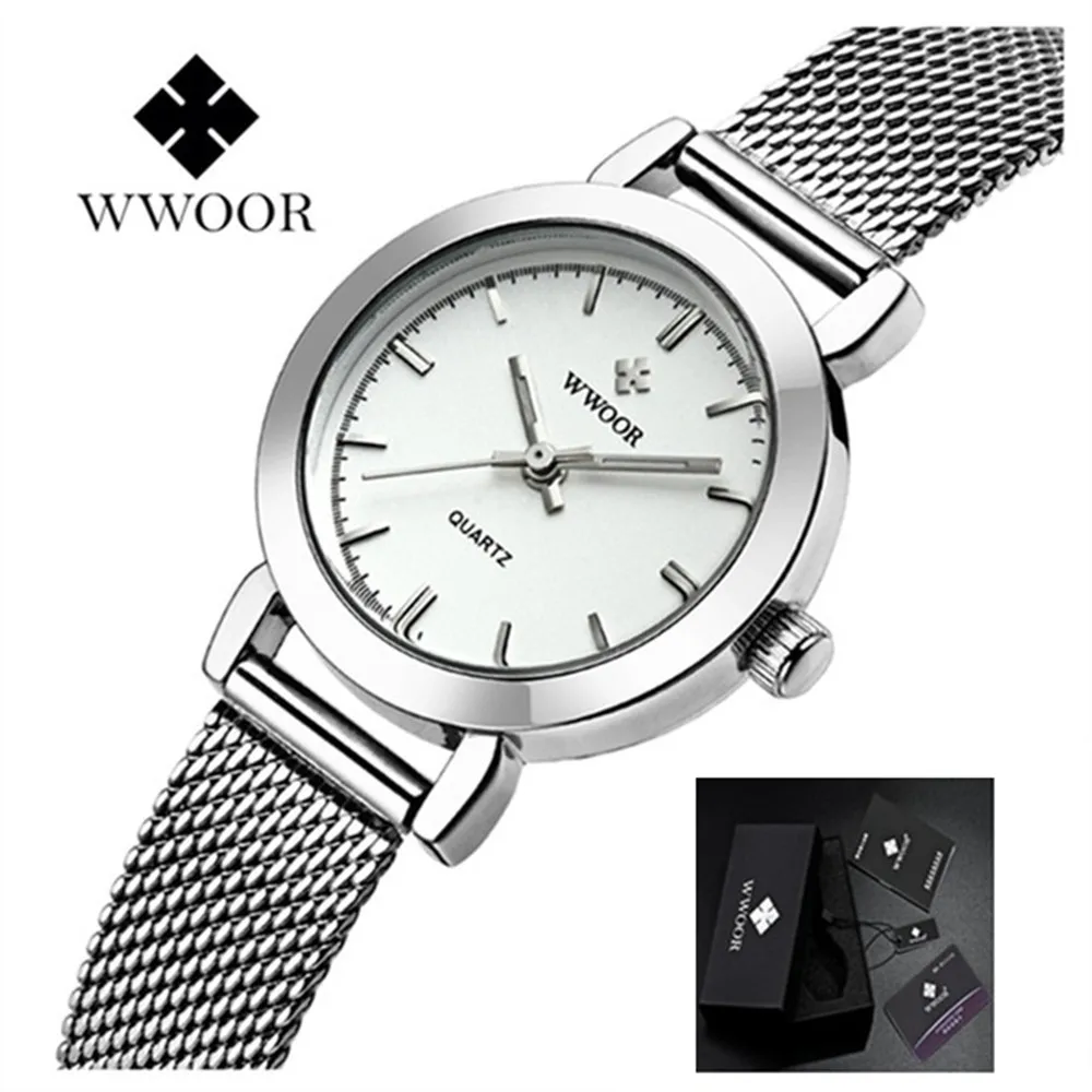 

WWOOR Women Watches Bracelet Watch Ladies Ultra Thin Stainless Steel 2017 Brand Luxury Quartz Gold Wrist Watches for Women