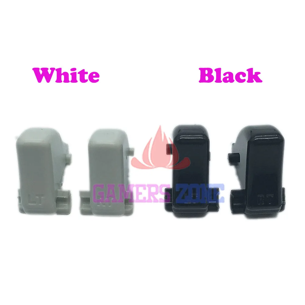 

1sets ~50sets Black & White Plastic LT RT Button For Xbox360 Xbox 360 Controller