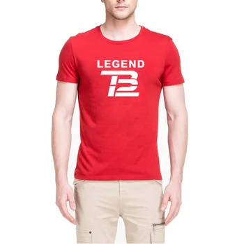 

Loo Show Mens Legend Tom Brady TB12 Short Sleeve Casual T-Shirts Men Tee