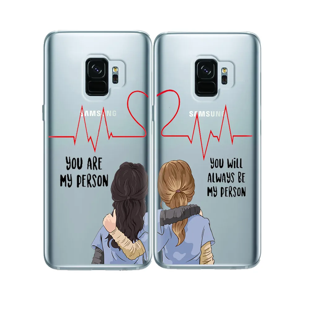 GREYS Anatomy с принтом You are my человеком для samsung Galaxy A5 A7 A6 A8 S6 S7 S8 S9 J5 J7 2016 2018 2017 Edge Plus Note9