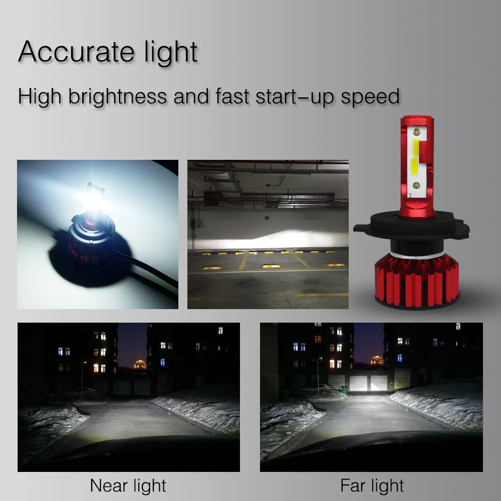 Aslent Mini Size 80W 6000K 16000lm H4 HB2 H7 H8 H9 H11 9005 9006 Anti-Emc for Car LED Headlight Cars Bulbs COB Auto Headlamp 12v Aslent Mini Size 80W 6000K 16000lm H4 HB2 H7 H8 H9 H11 9005 9006 Anti-Emc for Car LED Headlight Cars Bulbs COB Auto Headlamp 12v