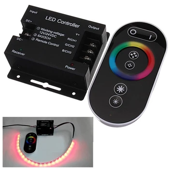 

12V Touch Dimmable Remote Wireless RF Controller For Led RGB Strip Touching remote RF 20m effective controller