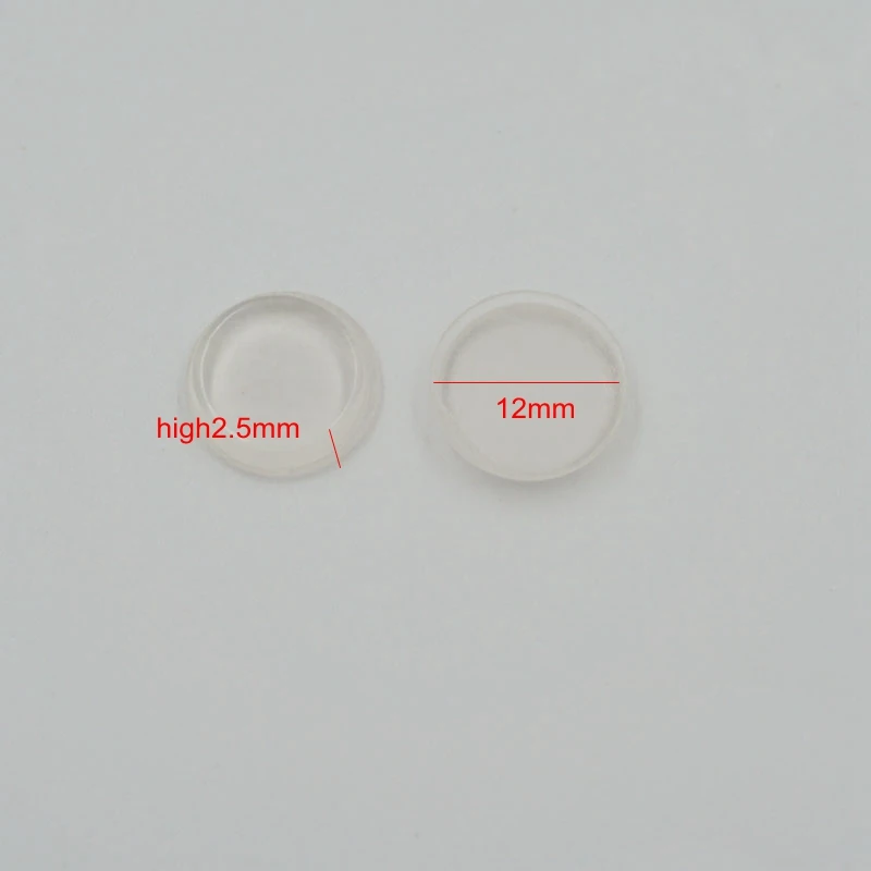 12MM Dia 2.5MM Thickness Cabinet Door Bumper of silicone material for kitchen cabinet self-adhesive damper pad for door stopper 3