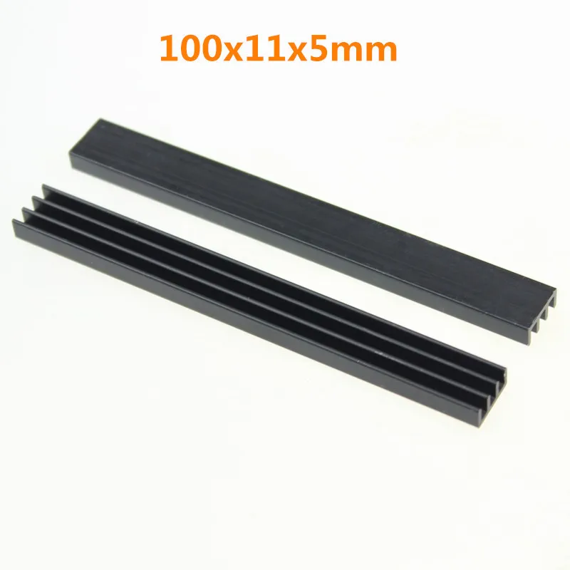 

10 Pieces/lot 100x11x5mm Radiator with 3M Tapes For LED Aluminum Heatsinks