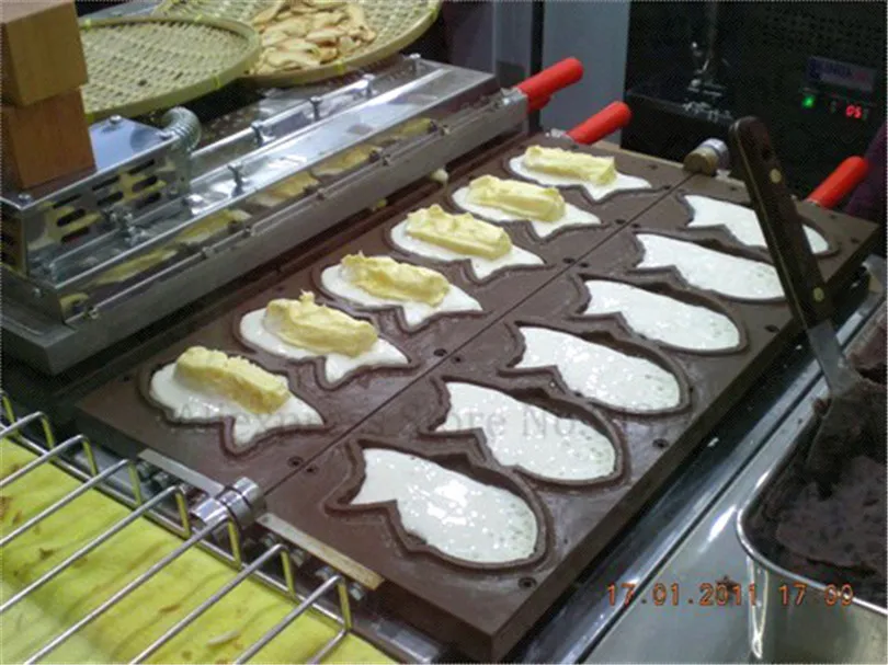 Газовая вафельная машина Taiyaki устройство для приготовления пирожных в форме рыбы