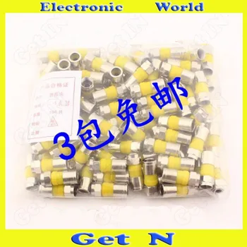 

20pcs 75-5 Snap & Seal F Connector Waterproof RG6 Coax Compression Connector Imperial/British Standard for 2 or 4 Shielding Coax