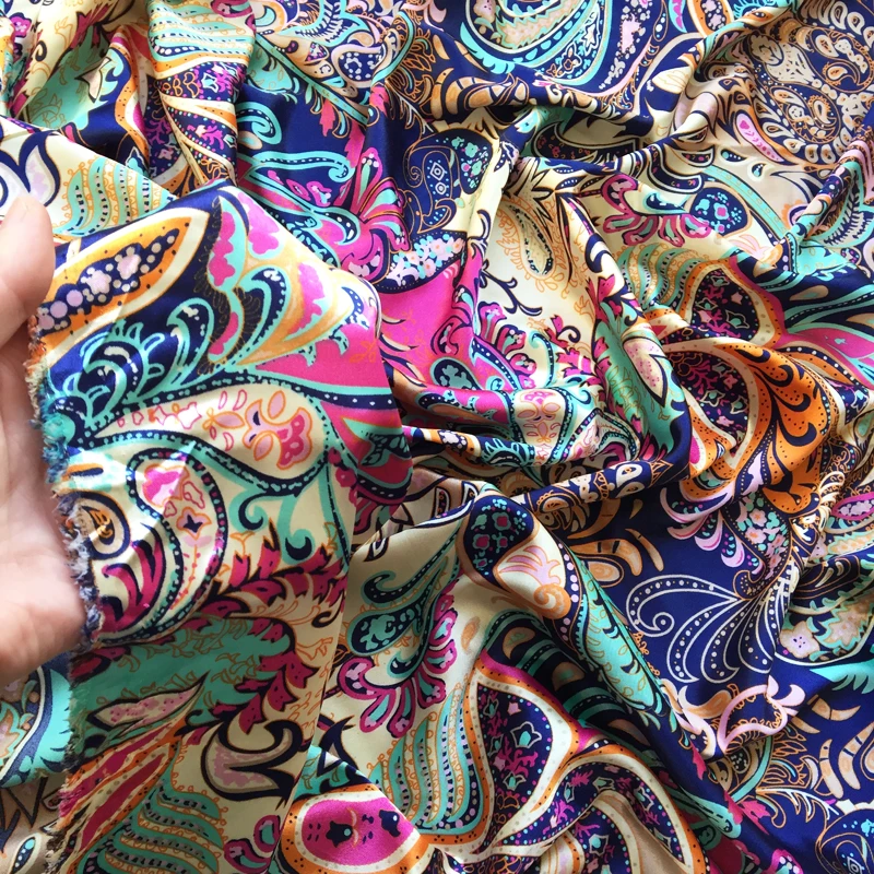 printed satin fabric
