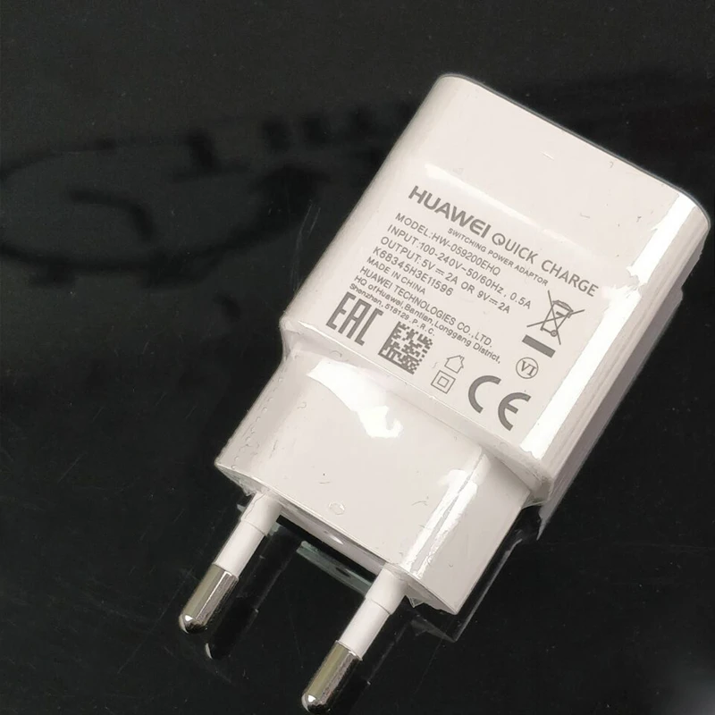 Оригинальное быстрое зарядное устройство huawei EU QC 2,0 адаптер быстрой зарядки usb type c кабель для huawei Honor 9 nova 2 3 3e 4 5e p20 lite P9 P10