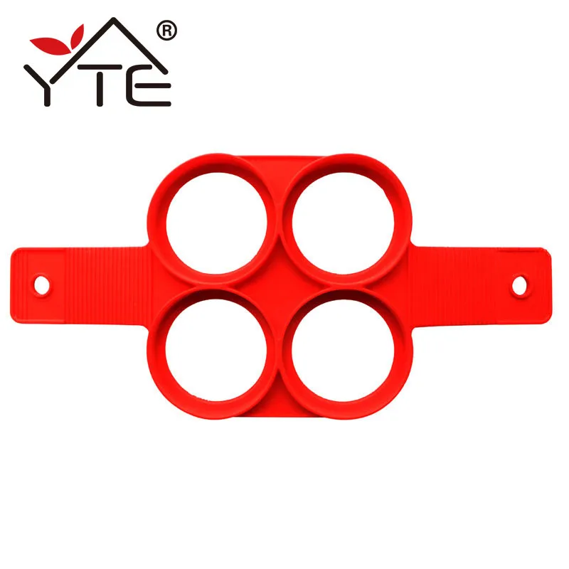 

1pc 4 Round Ring Shape Pancake Maker Pancakes Cheese Egg Round Cooker Pan Flip Eggs Mold Nonstick Cooking Tool Ring Maker