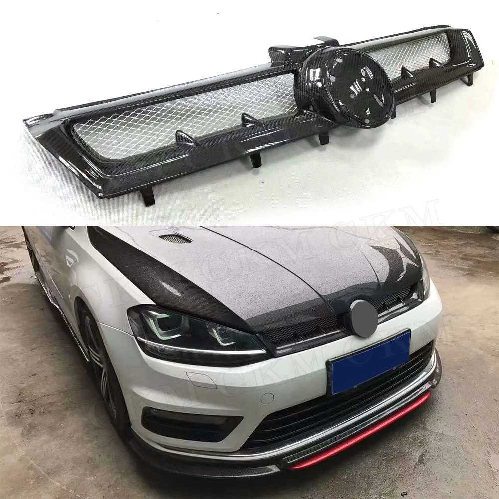 Передний бампер из углеродного волокна для VW MK7 Volkswagen Golf 7 VII MK 2014 2017|Гоночные