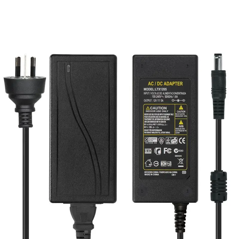 DC 12V 5A Power Adapter Supply AU Plug AC Converter Transformers For CCTV Camera 5050 3528 LED Strip Modules Lighting | Обустройство