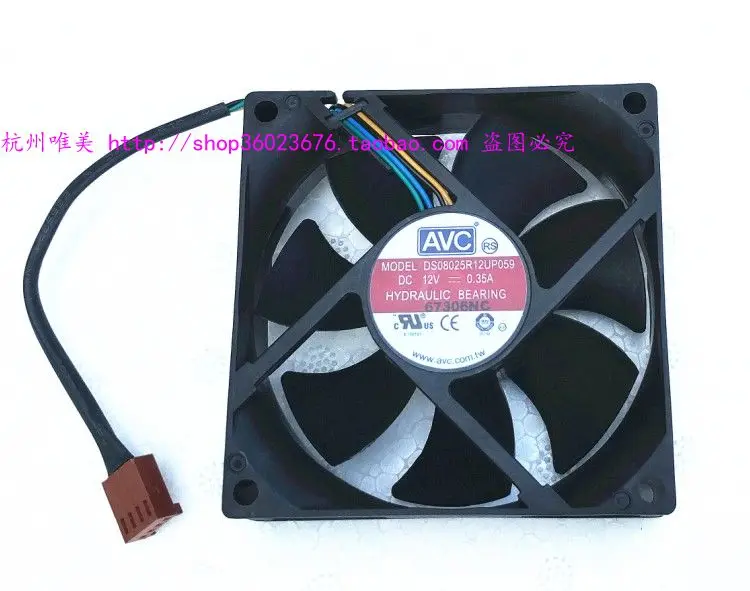 Новый AVC 8025 8 см 4PIN DS08025R12U P059 12 В 0.35A охлаждающий вентилятор|cooling fan|avc 8025cooling fan 12v |
