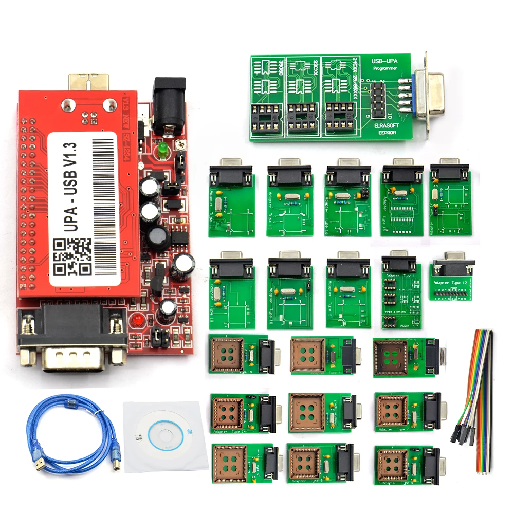 Высокое качество UPA-USB V1.3 Основной блок ЭБУ Чип Tunning UPA USB с 1,3 eeprom адаптер ЭБУ программист низкая цена