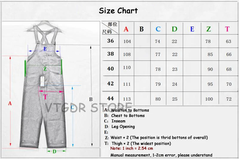 Bob Dong 40s Three-In-One Wabash Striped Overalls Vintage High Back Denim Pants 40s Retro Trousers 6