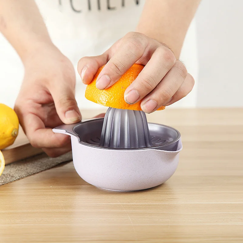 Wheat Straw Orange Juicer Hand Manual Press Lemon Juice Press Squeezer