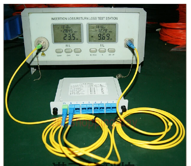 network repair tool kit SC/UPC 1*8 Module PLC Fiber Optical Splitter SC/FC/ST/LC Connector PLC Splitter network repair tool kit