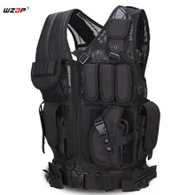 WZJP Открытый тактический Обувь с дышащей сеткой жилет Многофункциональный Регулируемый Охоты боевой подготовки жилет Airsoft CS Пейнтбол жилет