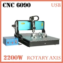 JFT CNC 6090 Router Machine 2200W 4 Axis with USB 2 0 Port Engraving Machines Wood