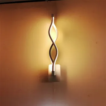 

Modern Simple Bedroom LED Wall Lamp Aisle Living Room Restaurant TV Background LED Aluminum Wave Decoration Lamp Free Shipping