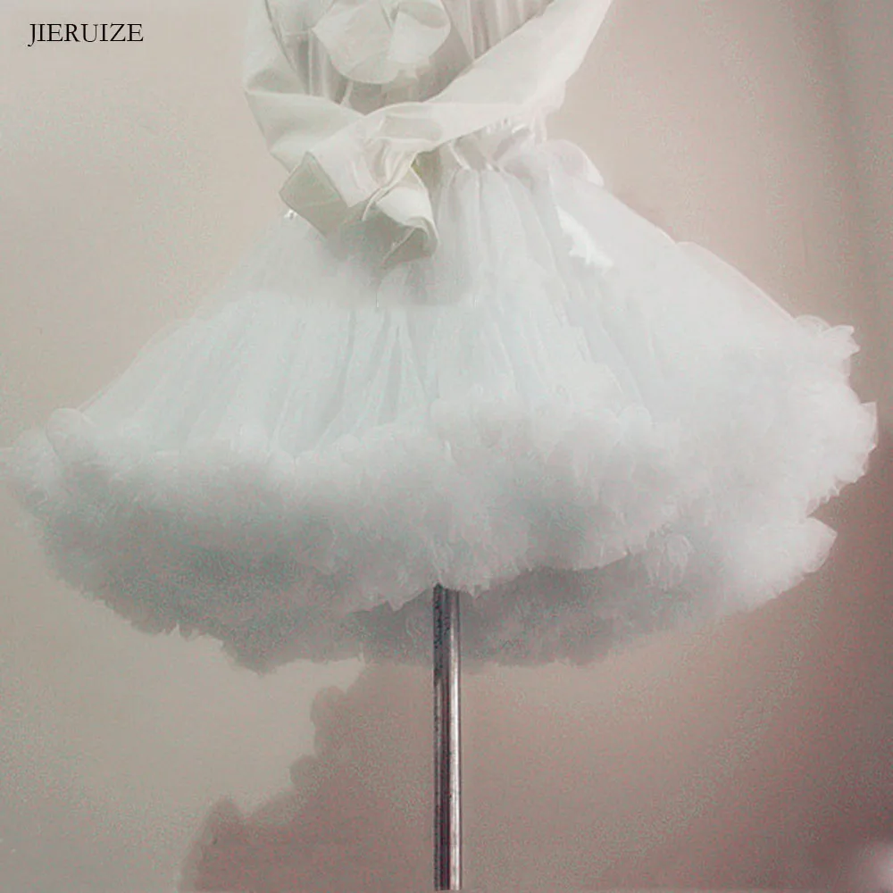 JIERUIZE Ball Gown Underskirt Swing Short Dress Petticoat Lolita Cosplay Petticoat Ballet Tutu Skirt Rockabilly Crinoline