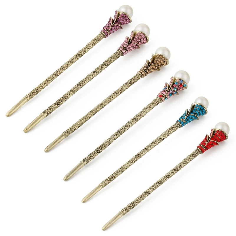 

JAVRICK Exquisite Bride Hair Accessories Bride Hairpins Wedding Vintage Chinese Hair Stick Handmade Retro Women Headdress