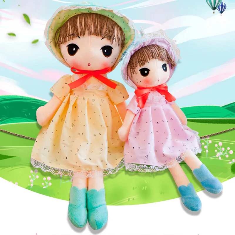 

85cm Cute Princess Plush Doll Big Size Dolls with Hat Rustic Style Girl Doll Toys Wedding Party Rag Dolls Sleeping Birthday Gift