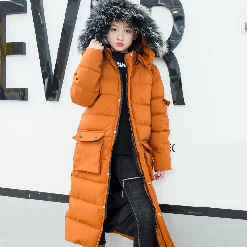 30 Degree Winter Children's Down Parka Jacket 2019 New Warm Snowsuit