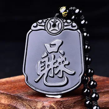 

can choose style black stone Pendant Faucet turtle necklace Evil spirits Wang fiscal Men women