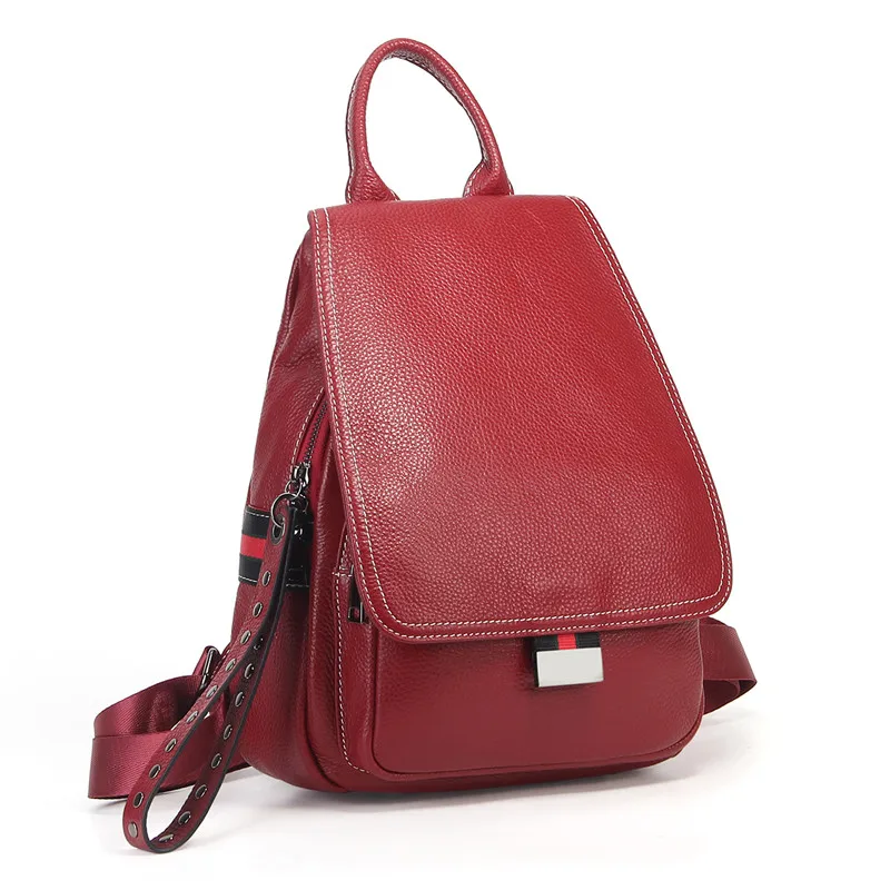 Nesitu, высокое качество, новая мода, черный, красный, коричневый, зеленый, натуральная кожа, женский рюкзак, натуральная кожа, для девушек, дорожные сумки, M021