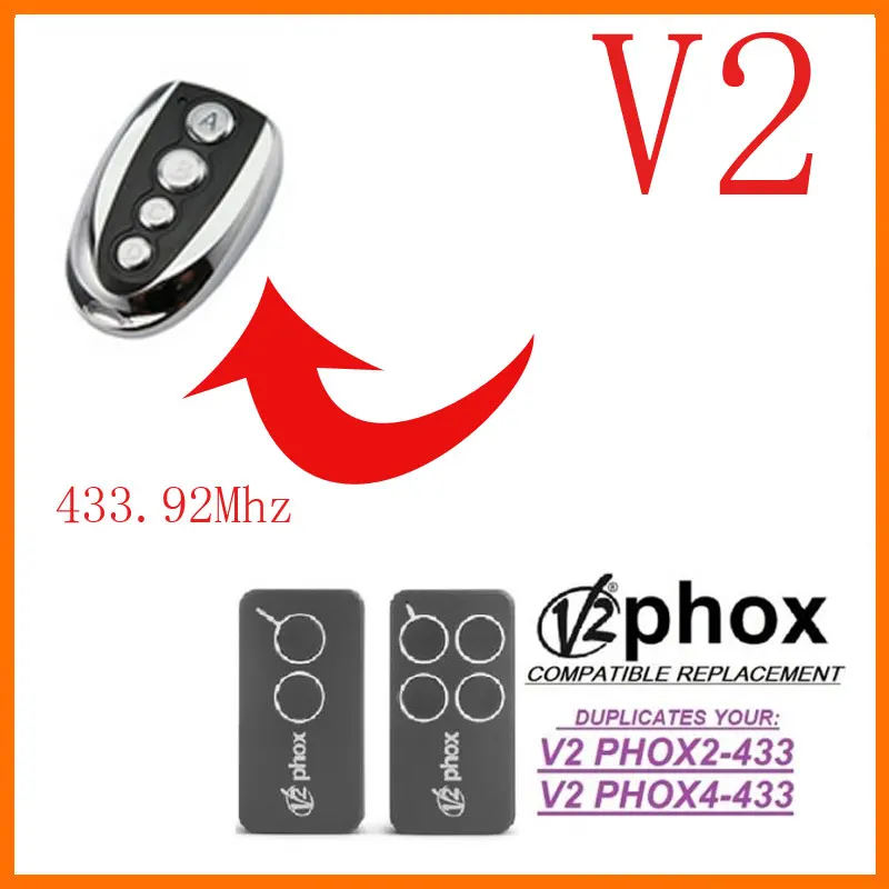 

V2 PHOX2 PHOX4 Remote control 433.92MHz transmitter Replacement clone
