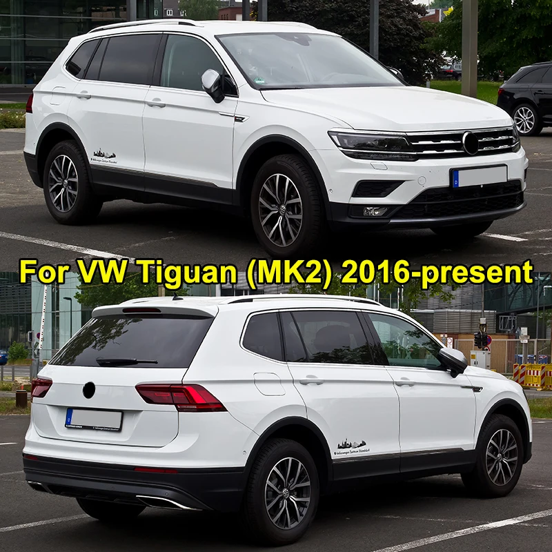 Для Volkswagen VW Tiguan MK2 2016 2017 2018 2019 нержавеющая центральная консоль для хранения