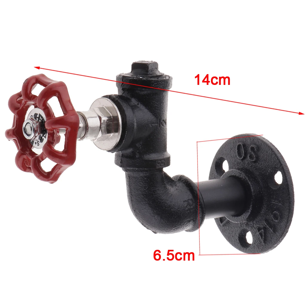 Iron Pipe Towel Hooks Cloth Towel Bath Coat Hanger Door Wall Hook Industrial Style Retro Storage Organizer Hook High Quality 