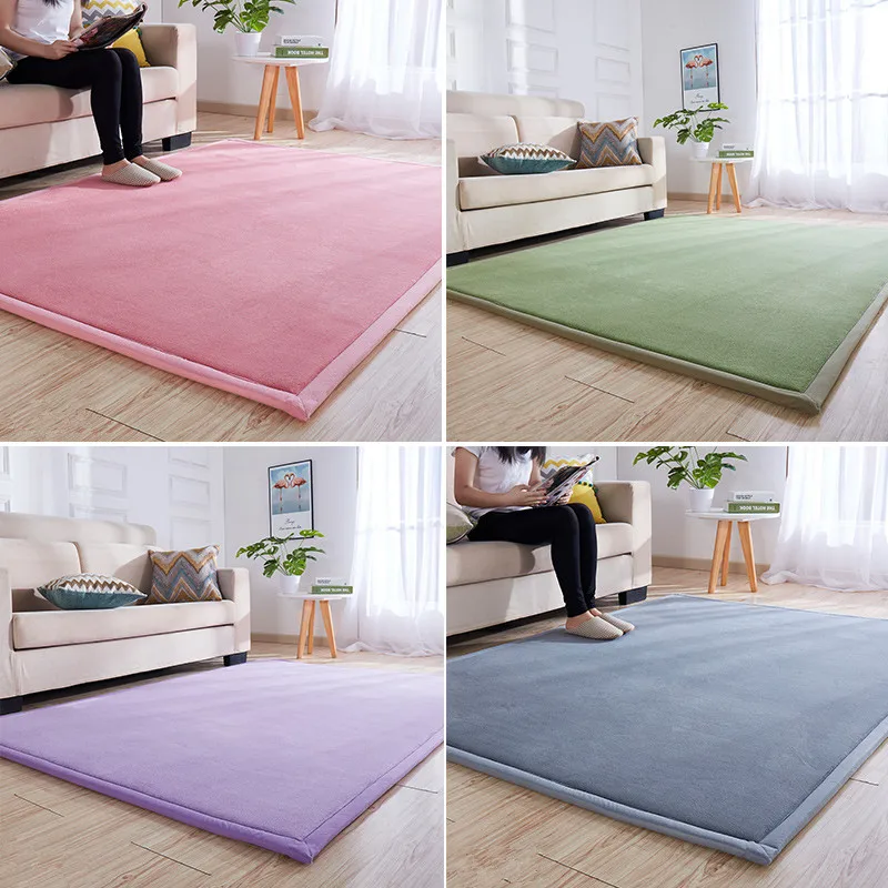 Household Tatami Thicken soft carpets for Living room coffee table Child Crawl Antiskid Mat Bedroom bedside area rug and Carpet