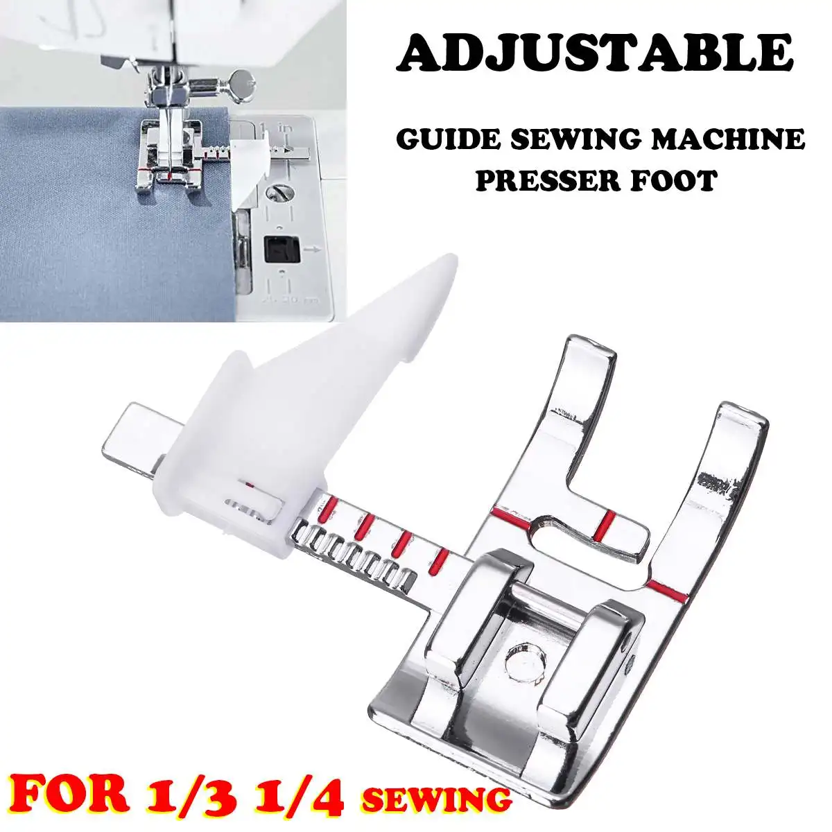 

Adjustable Guide Ruler Foot for PFAFF Sewing Machine with IDT system