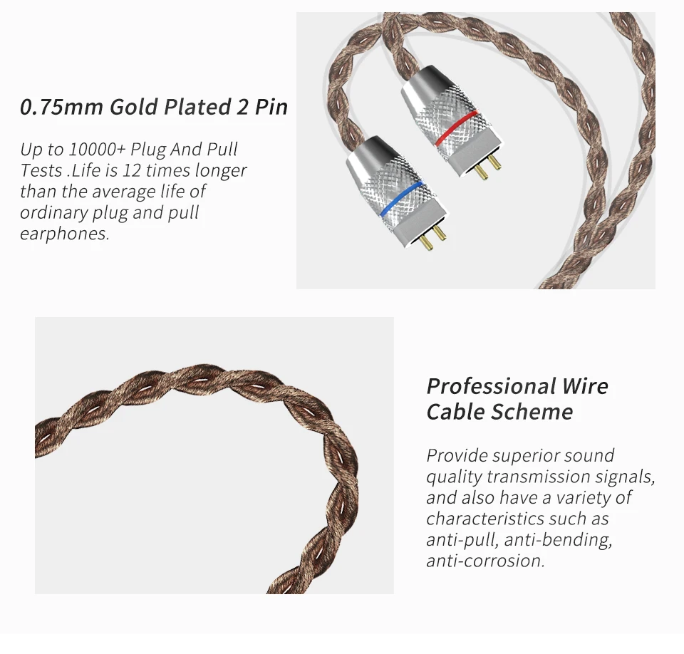 CCA C10 4BA+ 1DD гибридные наушники-вкладыши HIFI DJ Monito, спортивные наушники для бега, 5 приводных устройств, гарнитура, наушники с шумоподавлением