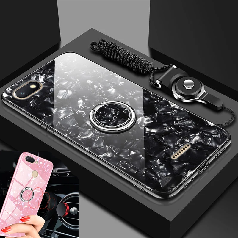 

Tempered Glass magnet car holder case For xiaomi mi a2 lite a2lite a1 case Back Cover shell xiomi mi a2 lite mia2lite coque capa