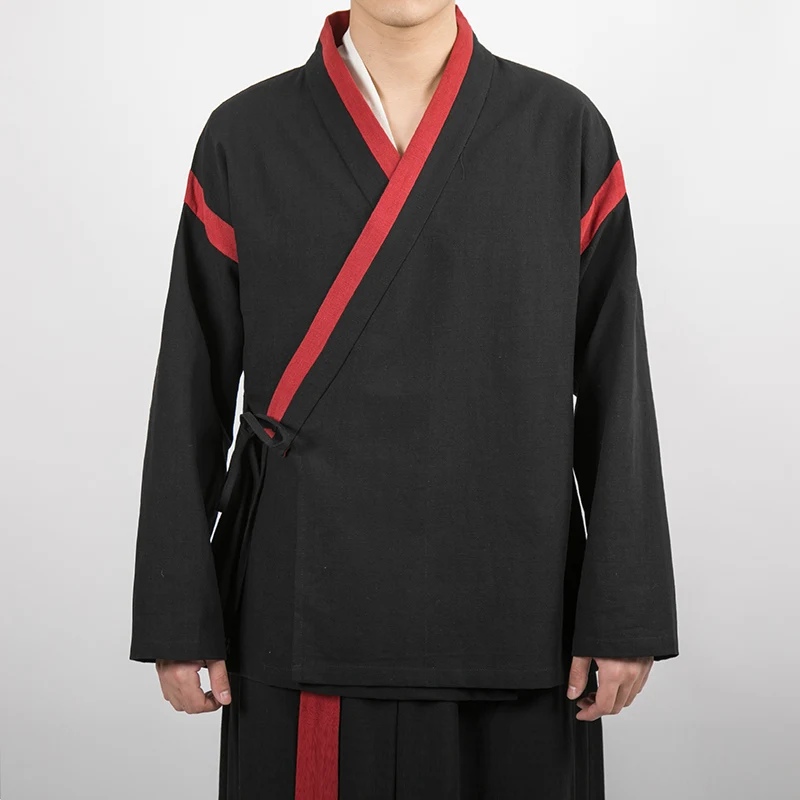 Chinese Style Jacket Men Streetwear Kimono Jacket Mens Kung Fu Jacket Man Linen Coats & Jackets Male Tang Suit Hanfu Hommes 4XL Chinese Style Jacket Men Streetwear Kimono Jacket Mens Kung Fu Jacket Man Linen Coats & Jackets Male Tang Suit Hanfu Hommes 4XL